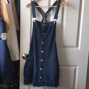American Eagle Jean Overall Dress
